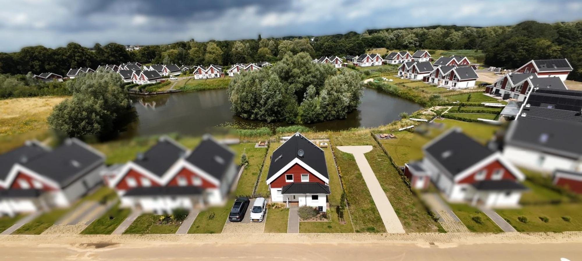 Malerisch Am See Mit Kamin, Sauna & Whirlpool Nordhorn Bagian luar foto